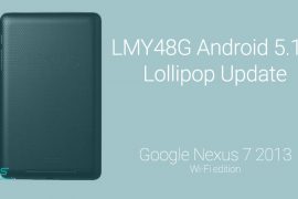 Download latest Android 5.1.1 update build LMY48G for Nexus 7 2014 WiFi