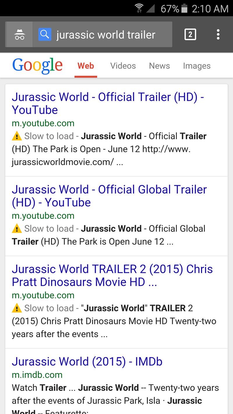 Google Search Now Shows Slow To Load Note For Video Results When You