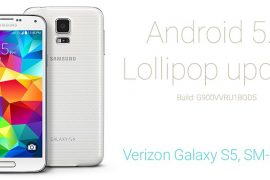 Verizon Galaxy S5 Android 5.0 Lollipop Update build G900VVRU1BOD5 with Root