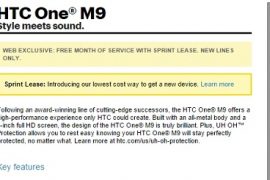 Sprint sells HTC One M9 for $99.99 on contract