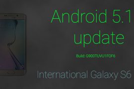 International Samsung Galaxy S6 Edge SM-G925F gets Android 5.1.1 update too!