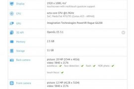 Sony E5663 with 4.6 inch display and 13 MP selfie camera leaks via benchmarks