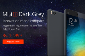 Xiaomi to start selling the Dark Grey Mi 4i on June 16, Registrations are open