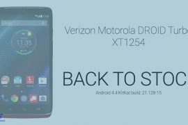 Verizon DROID Turbo XT1254 Back To Stock: Downgrade and Unroot to get stock recovery and stock system back!