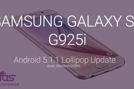 G925IDVU2COF8: Samsung Galaxy S6 Edge G925i Android 5.1.1 update direct download link and install instructions