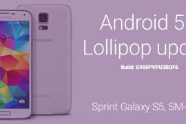 Sprint Galaxy S5 Android 5.0.2 update G900PVPU3BOF6: direct download link and install instructions