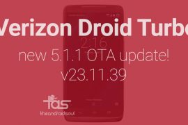 New OTA update for Verizon Droid Turbo in rolling out, version 23.11.39