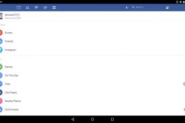 Take a look at the new Android tablet UI of Facebook