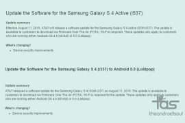AT&T Galaxy S4 and S4 Active receive updates to fix Stagefright bug, build no. I337UCUGOC4 and I537UCUCOC7 respectively