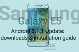 Update Samsung Galaxy E5 to Android 5.1.1 using E500HXXU1BOG6 stock firmware