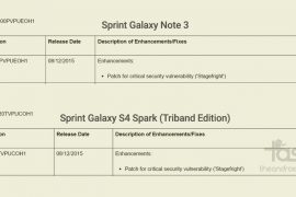 Sprint Galaxy Note 3 and Galaxy S4 Spark get update to fix Stagefright bug