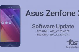 Asus Zenfone 2 receives new update, WW_V2.20.40.59 for ZE551ML while WW_V2.20.40.41 for ZE550ML variant