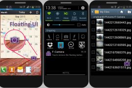 Floating camera icon from F-Camera Hidden camera app makes its easy take photos secretly