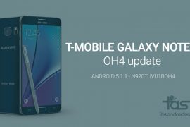T-Mobile Galaxy note 5 receives new update to OH4 build no.