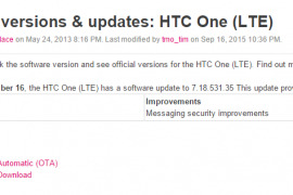 T-Mobile HTC One LTE receives an OTA update to version 7.18.531.35, fixes Stagefright