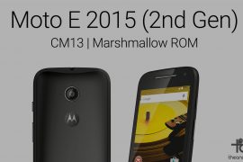 Get Marshmallow update for Moto E 2015 (3G) with CM13 ROM