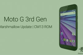 Get Moto G3 Marshmallow update via CM13 ROM
