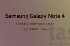 Galaxy Note 4 CM13 gets you Android 6.0 Marshmallow Update unofficially