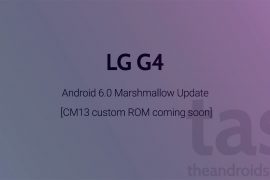 LG G4 CM13 coming soon