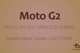 Moto G2 CM13 gets you Marshmallow update unofficially