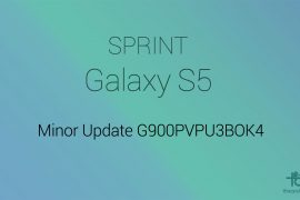 Sprint Galaxy S5 receiving update to G900PVPU3BOK4 build
