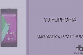 Download YU Yuphoria Marshmallow Update: CM13 and other ROMs