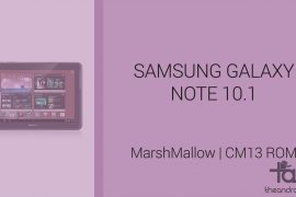 Download Galaxy Note 10.1 Marshmallow Update: CM13 and other ROMs