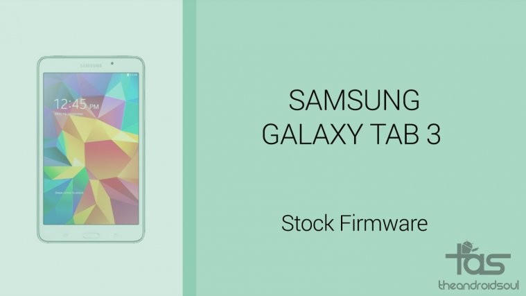 Galaxy tab S3 firmware