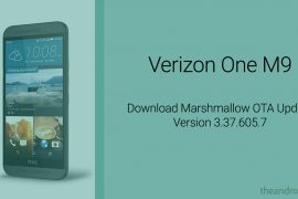 Download Verizon One M9 Marshmallow OTA update version 3.37.605.7