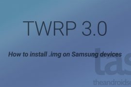 Download Galaxy S6 TWRP 3.0 and install .img [Odin .tar not required]