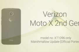 Download Verizon Moto X 2nd Gen (2014) Marshmallow update and root
