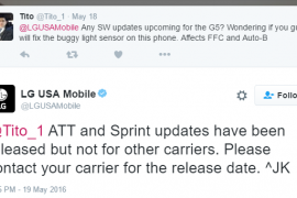 AT&T and Sprint LG G5 to receive light sensor bug fixer update soon, confirm LG USA!