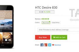 On Sale Now: HTC Desire 830 available at price of Rs.18,990 in India