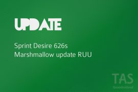 Sprint HTC Desire 626s Marshmallow update RUU firmware [Download]
