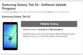 Android Marshmallow update for T-Mobile Tab S2 enters testing phase