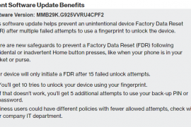 Verizon Galaxy S6 and S6 Edge PF2 update fixes Factory Data Reset issue when unlock code is forgotten