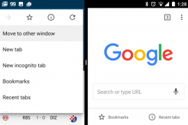 How to open two Chrome tabs using Android Nougat Multi Window