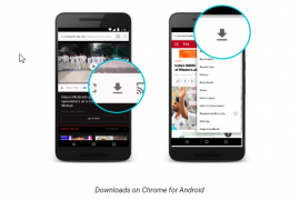 Chrome for Android to download videos, music, pictures and web pages