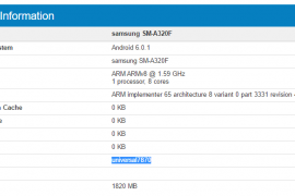 Galaxy A3 2017 pops up at Geekbench!