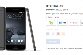 HTC One A9 Deal: Price down to $299 in US