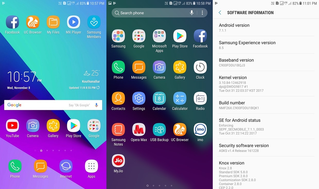 Какая версия андроид на самсунг. Андроид 7.1 для Samsung. Android 7.1.1 Nougat Samsung. Андроид 7 самсунг. Андроид 7 Интерфейс.
