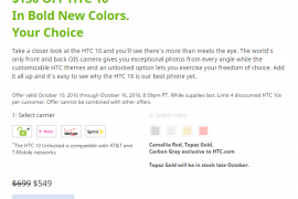 HTC 10 Deal: Buy one and get another HTC device free