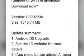 US Cellular releases LG G5 Android 7.0 OTA update too as build US99223A