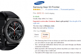 Samsung Gear S3 gets back in stock at Amazon, priced $372.12