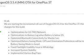 OnePlus 3T gets OxygenOS 3.5.4 update today!