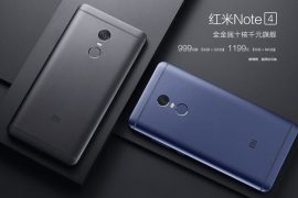 Redmi Note 4 in Blue released by Xiaomi, available as 64GB variant only