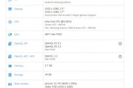 Galaxy A7 2017 specs leak reveals 5.7″ display and Exynos 7880 processor