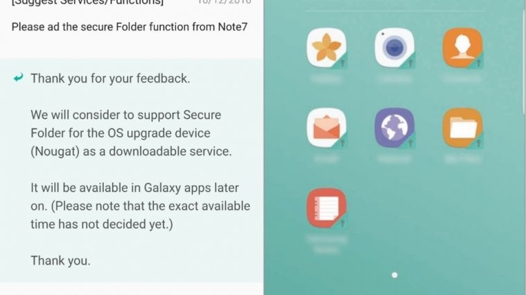 Galaxy S7 Secure Folder