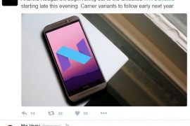 HTC One M9 Nougat OTA update released as version 4.14.617.6