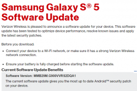 Verizon Galaxy S5, Note Edge and Note 4 gets January security update, build QA1